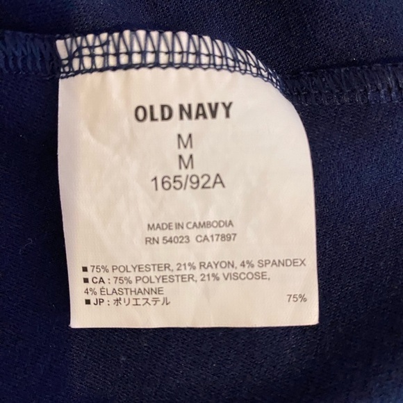 Old Navy women's Medium Blue midi ponte sleeveless skater fit pullover dress - Picture 9 of 9